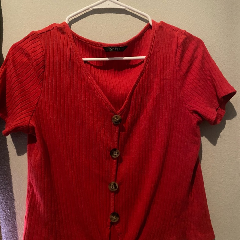 This red blouse will come in handy for the christmas season.